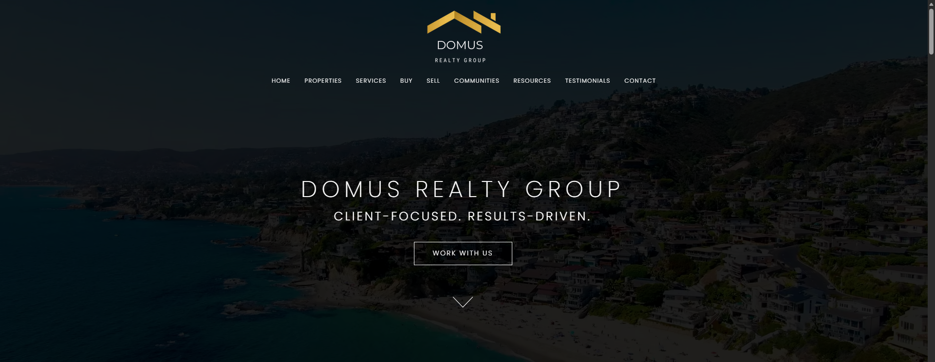 Domus Realty website preview